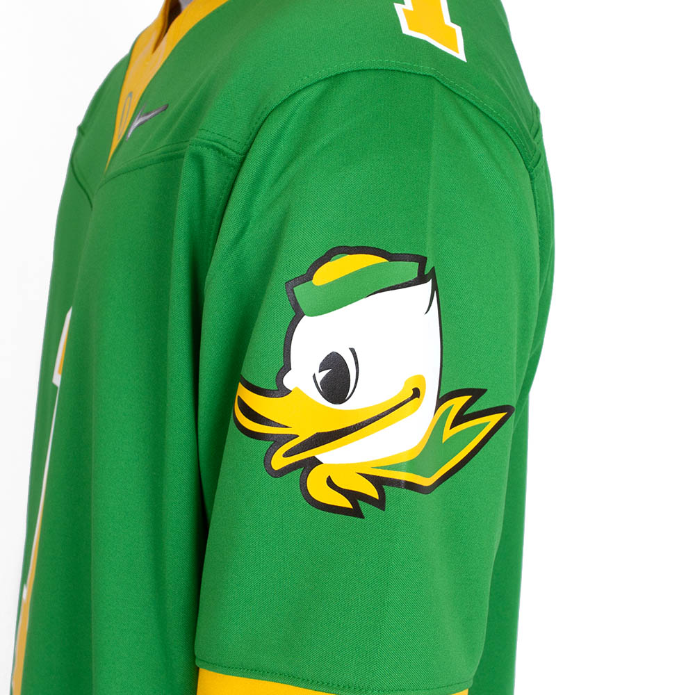 Fighting Duck, Nike, Green, Jerseys, Men, Football, Game Day, 2024, #1, 798959